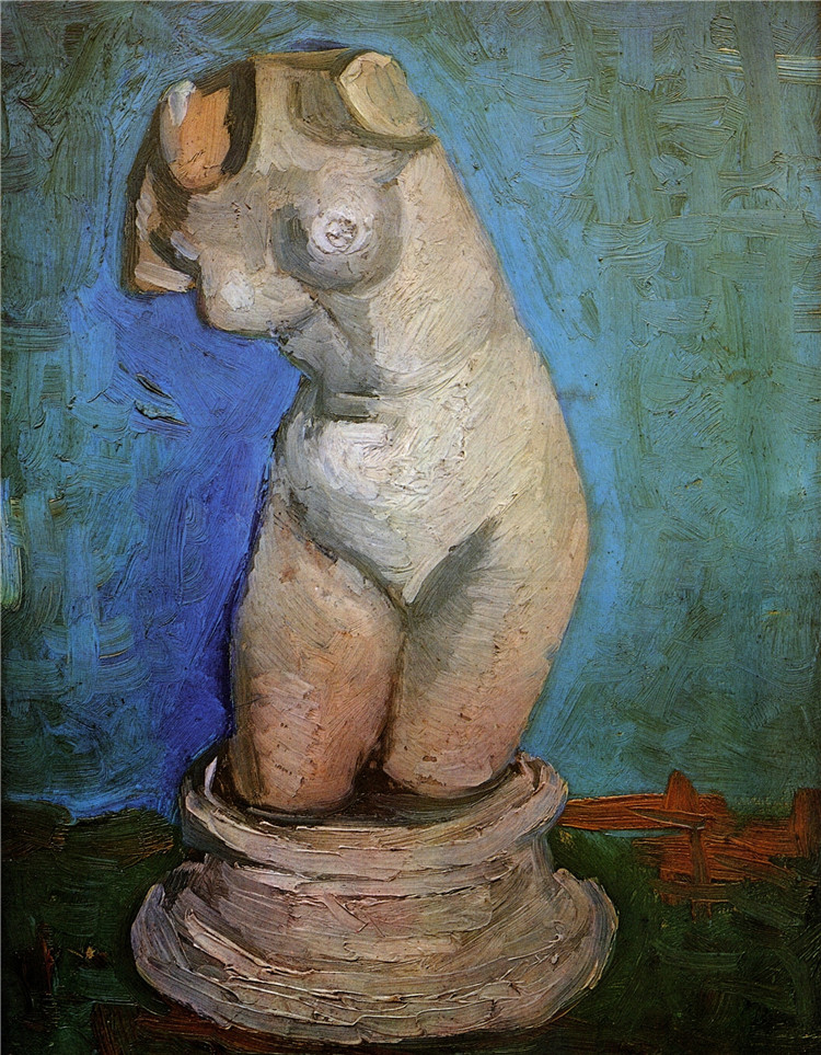 Plaster Statuette Of A Female Torso 7 Van Gogh Oil Painting